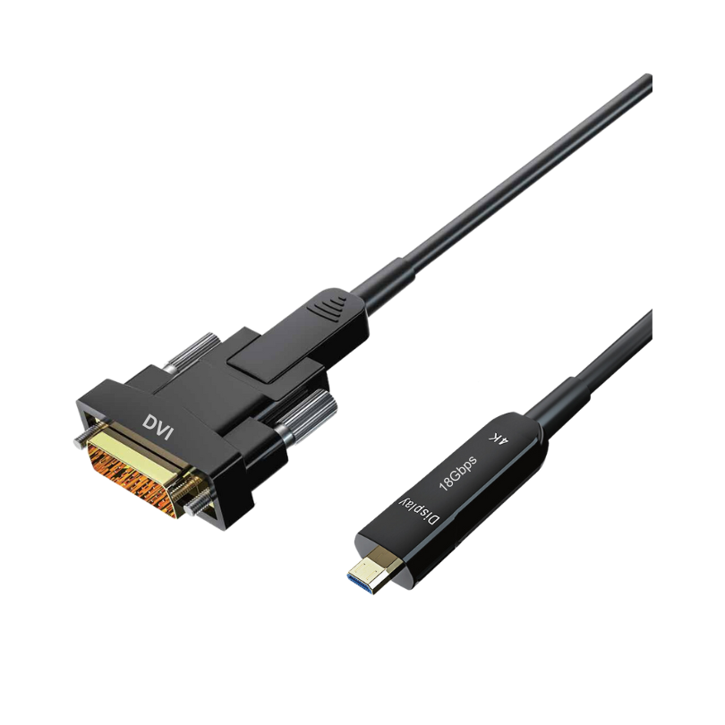 OPCSUN DVI Hybrid AOC Optical Cable 1920p 4.45Gpbs 5m
